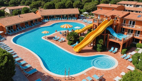 Piscines et toboggans à fréjus : l'expérience aquatique chez holiday green
